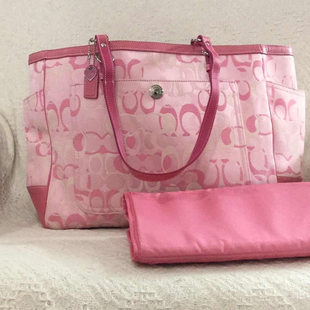 Coach Petal Pink Diaper Bag